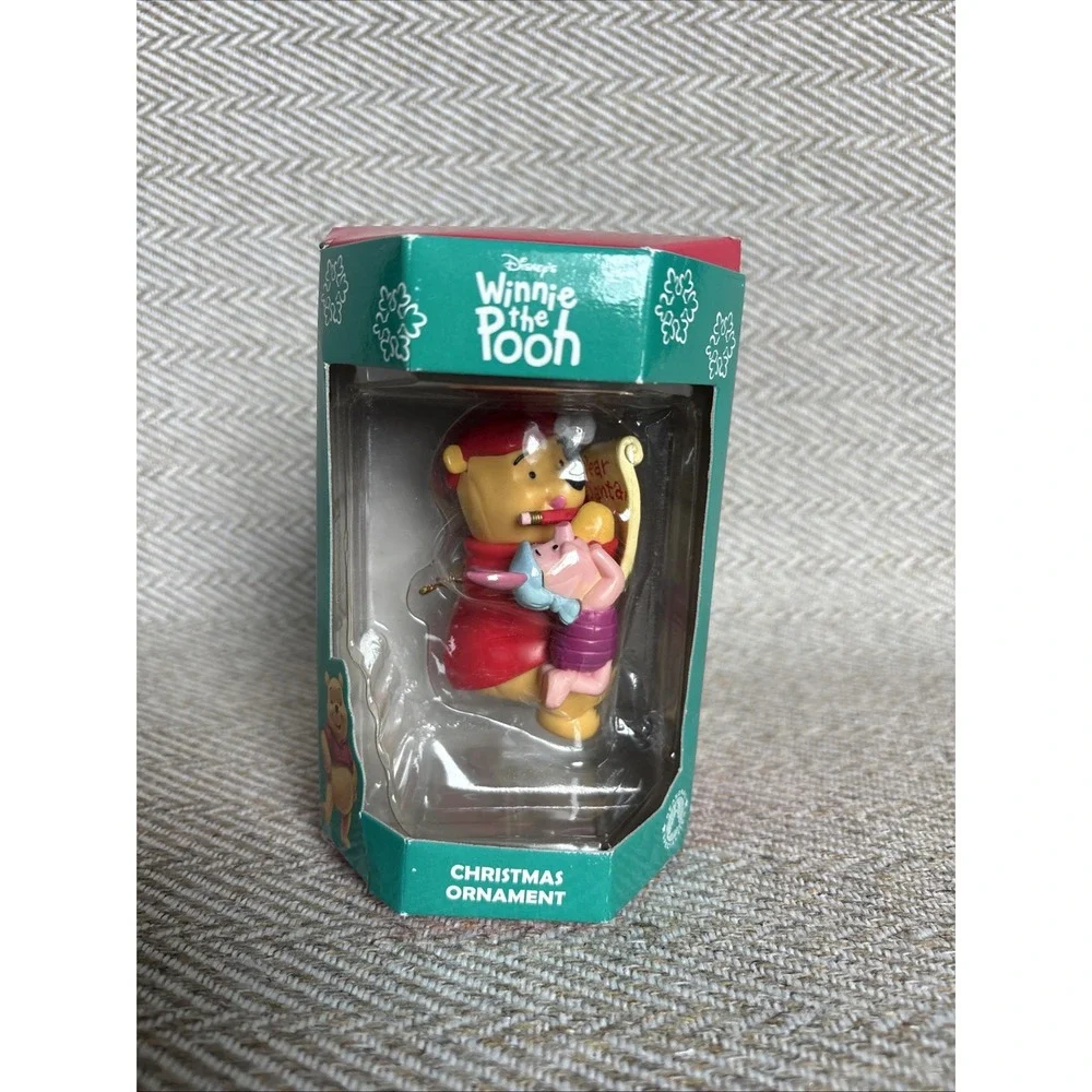 Disney Winnie The Pooh And Piglet Dear Santa Letter Christmas Holiday Ornament